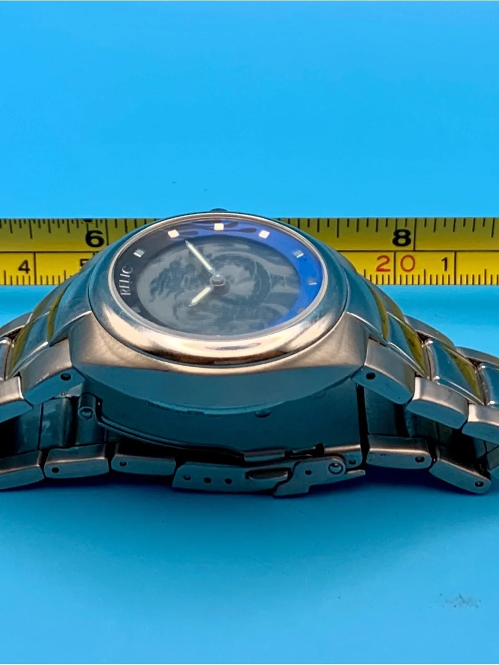 RELIC By FOSSIL ZR55175 Men’s Watch Year Of The Dragon Flames Works New Battery